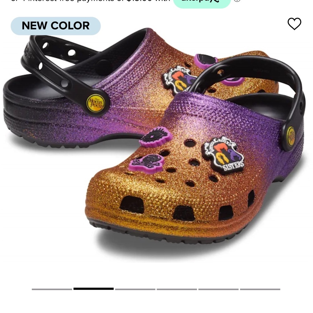 Hocus Pocus ombré glitter crocs